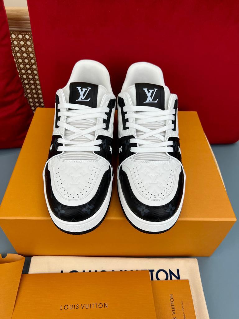 Louis Vuitton LV Trainer #54 Black White - vstockx
