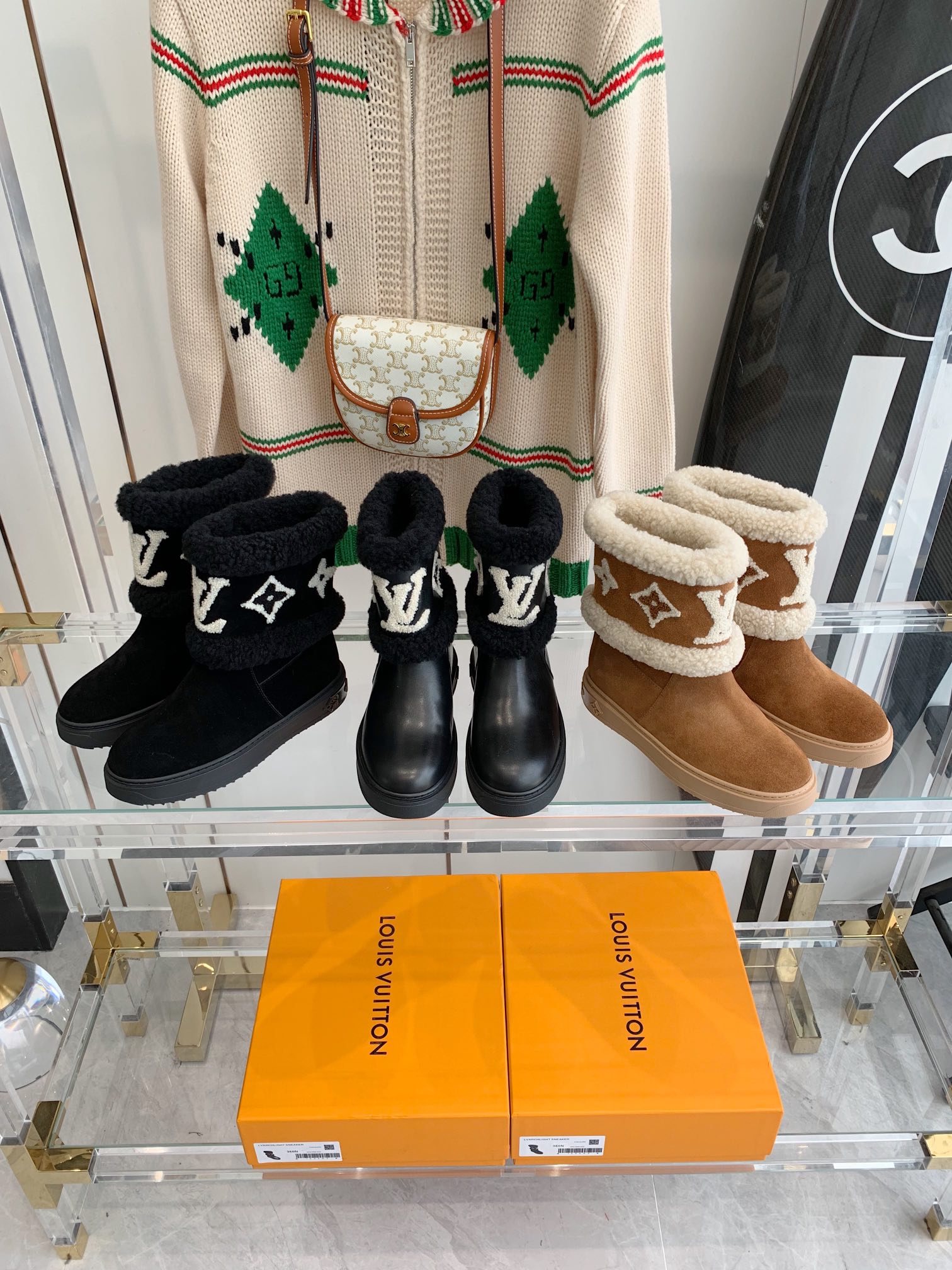 Louis Vuitton SNOWDROP FLAT ANKLE BOOTS WOMEN 13 - vstockx