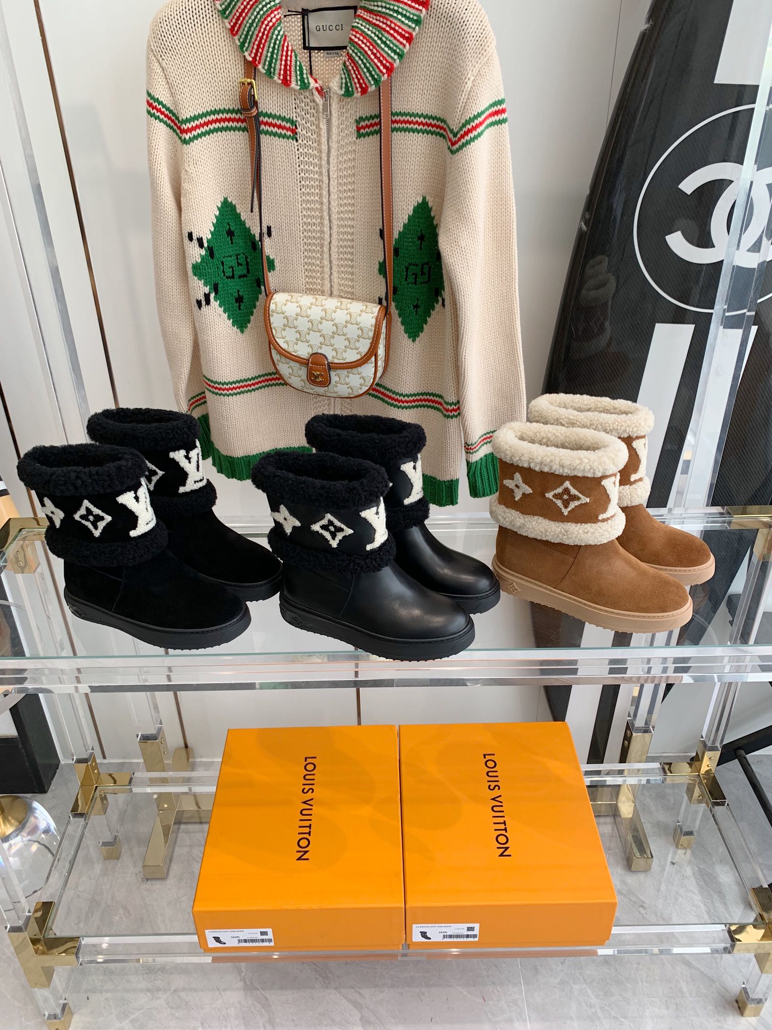 Louis Vuitton SNOWDROP FLAT ANKLE BOOTS WOMEN 13 - vstockx