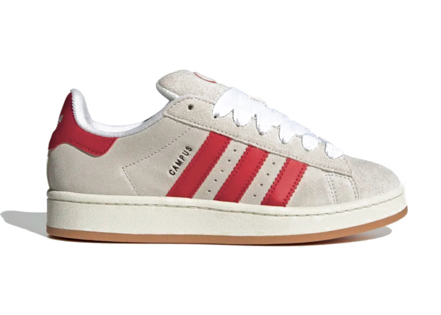 adidas Campus 00s Crystal White Better Scarlet (W) - vstockx