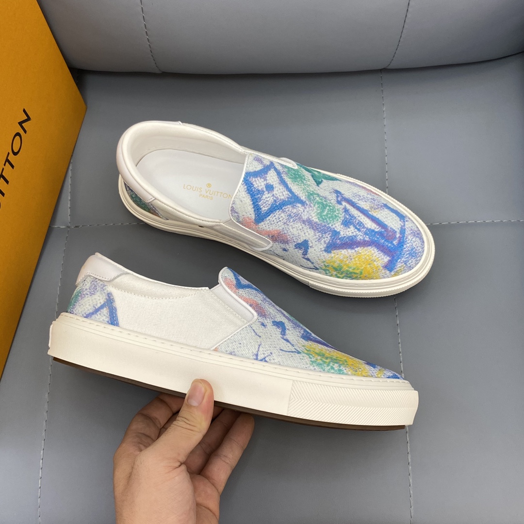 Louis Vuitton Monogram Denim sneaker 24 - vstockx
