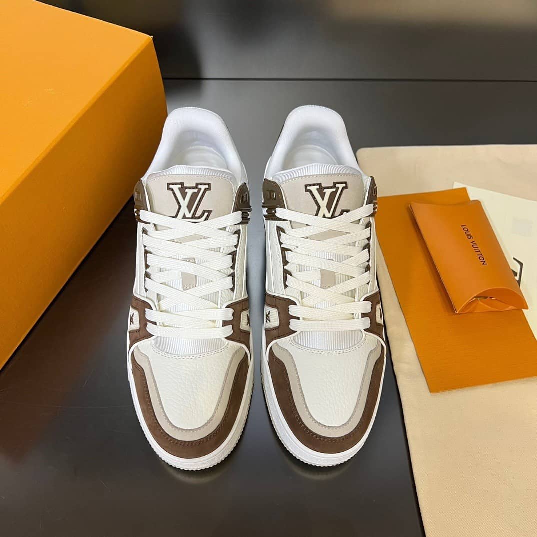 Louis Vuitton LV Trainer Sneaker Mocha - vstockx
