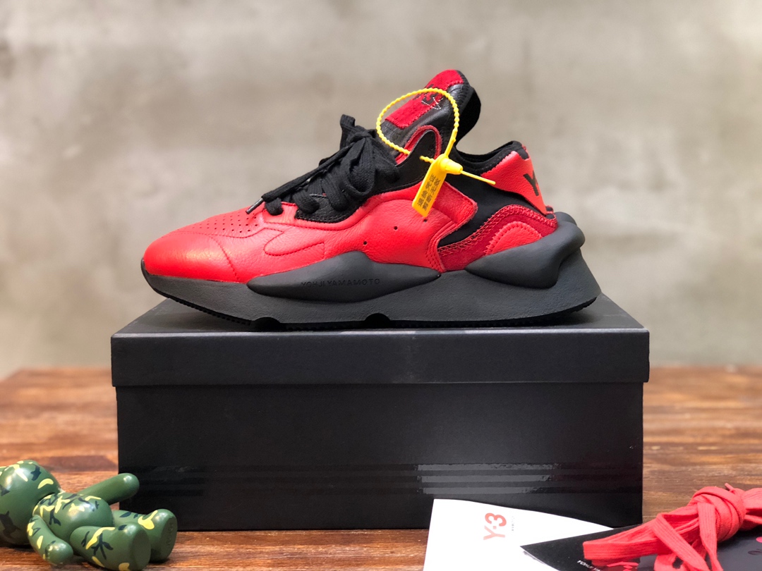 Y-3 Kaiwa Lace-Up Sneakers 37 - vstockx