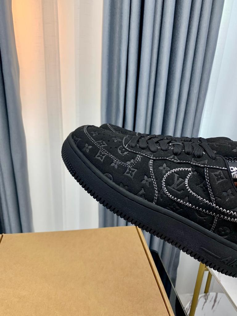 Louis Vuitton Nike Air Force 1 Low By Virgil Abloh 'Black' - vstockx