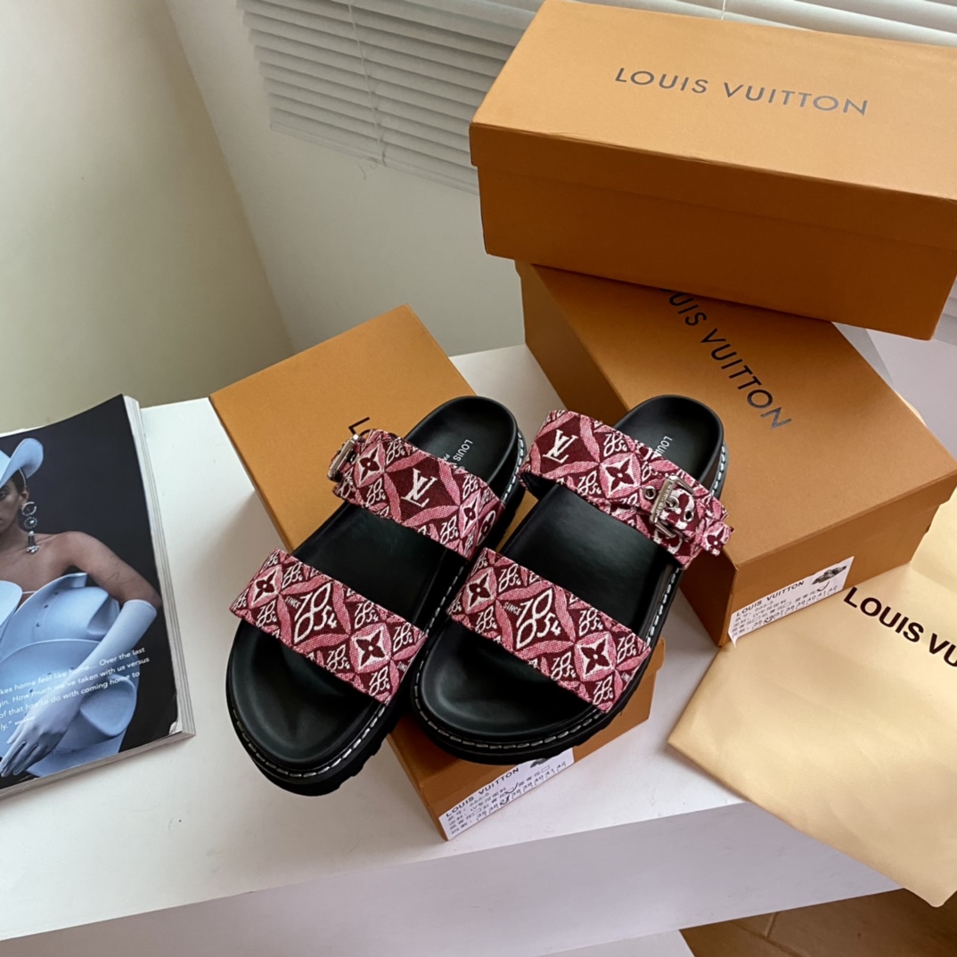 Louis Vuitton PASEO FLAT COMFORT SANDALS WOMEN 6 - vstockx