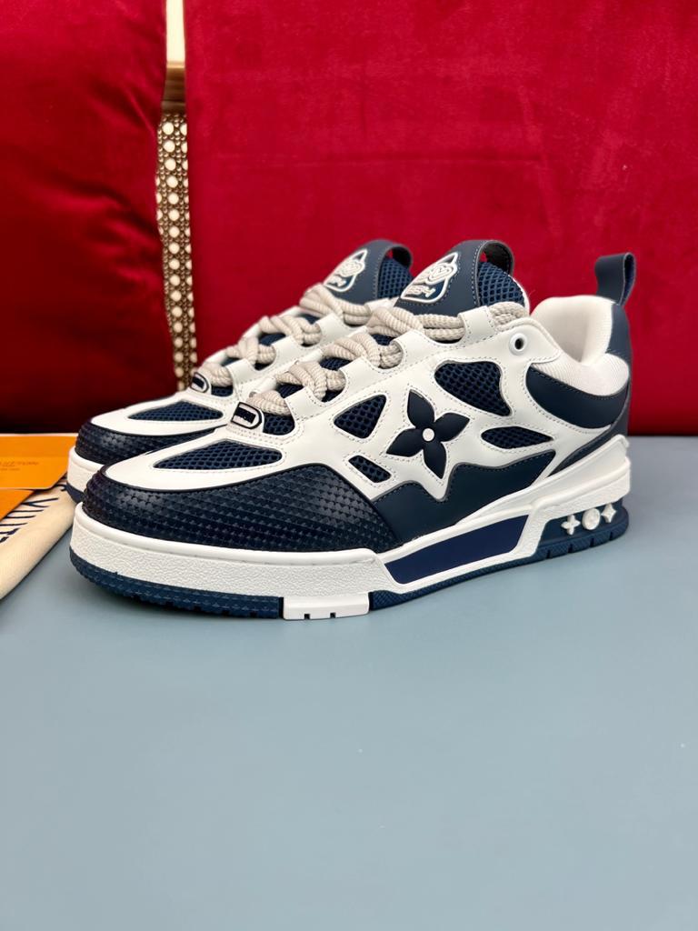Louis Vuitton LV Skate Sneaker Marine White - vstockx
