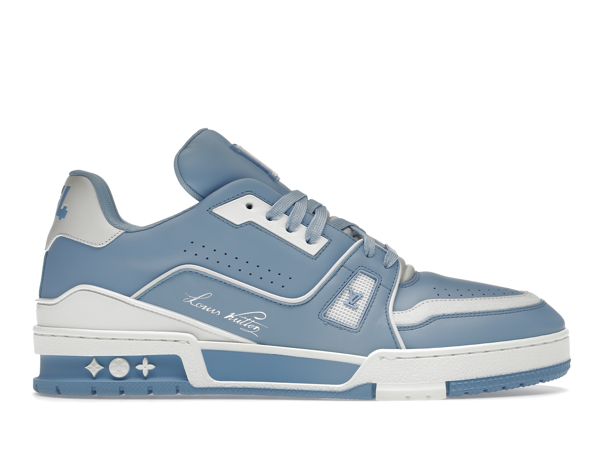 Louis Vuitton LV Trainer #54 Light Blue White - vstockx
