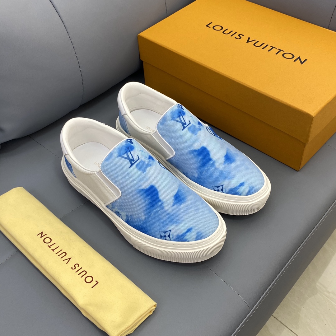 Louis Vuitton Monogram Denim sneaker 23 - vstockx