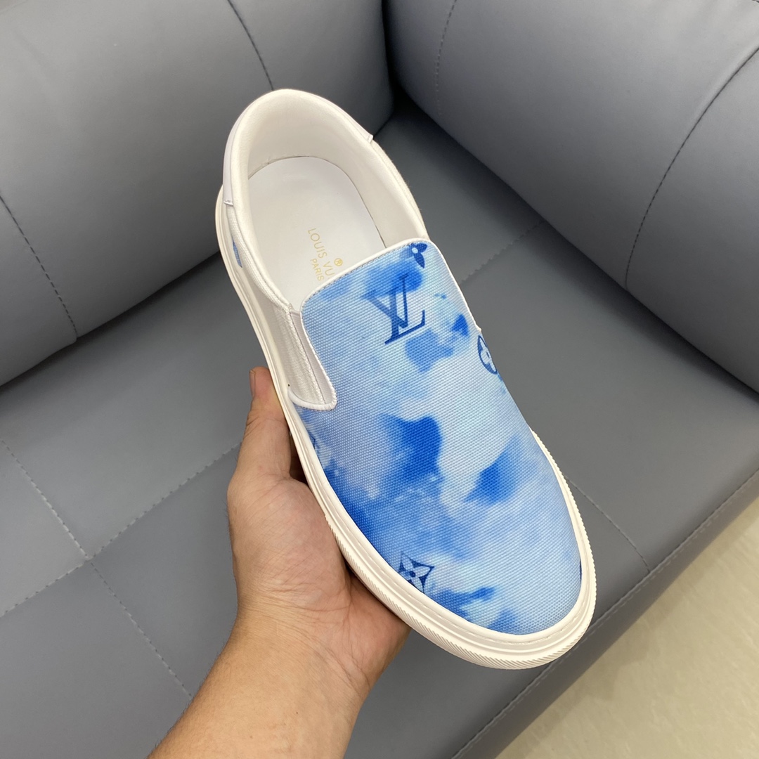 Louis Vuitton Monogram Denim sneaker 23 - vstockx