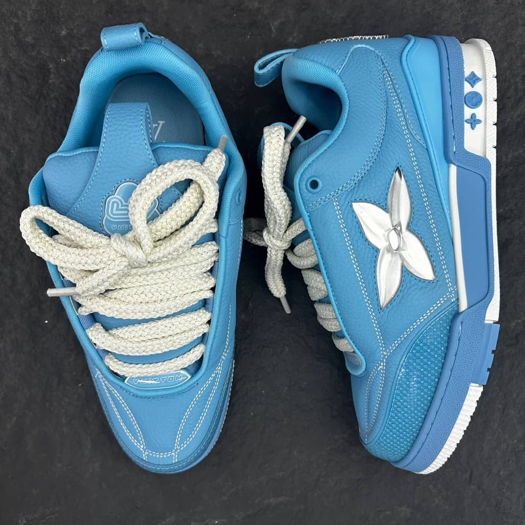 Louis Vuitton LV Skate Sneaker Blue - vstockx