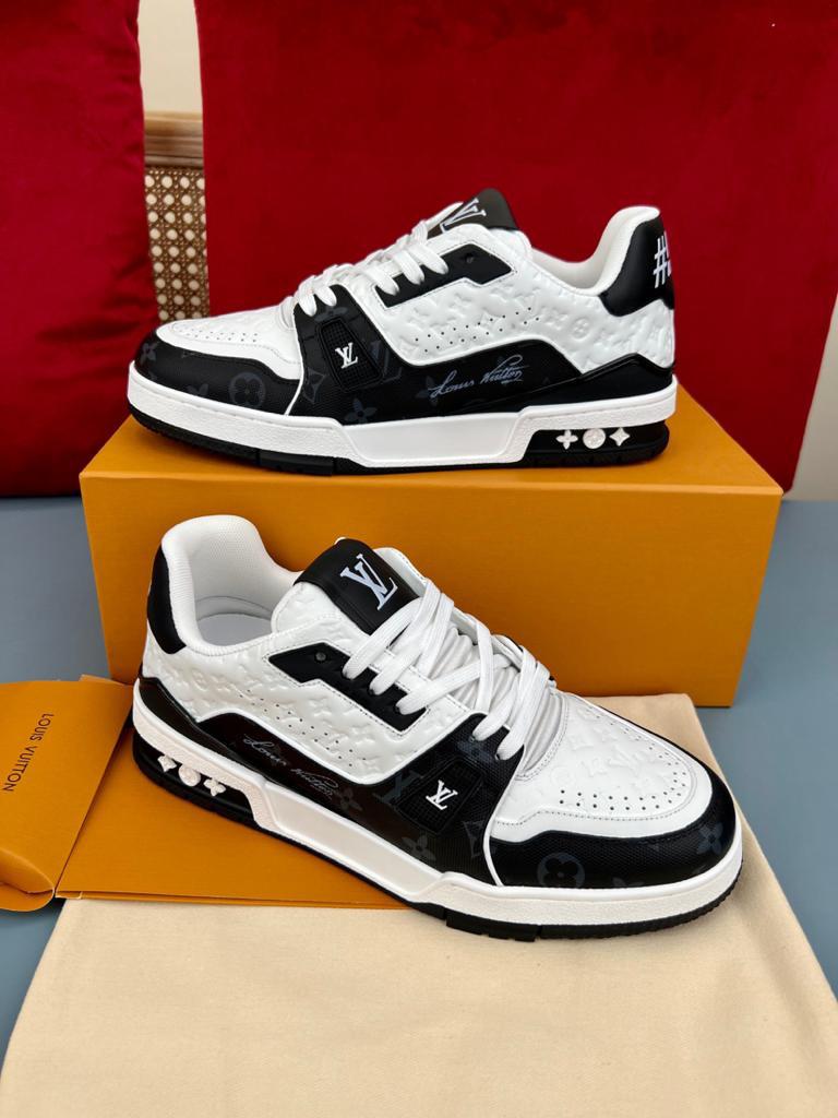 Louis Vuitton LV Trainer #54 Black White - vstockx
