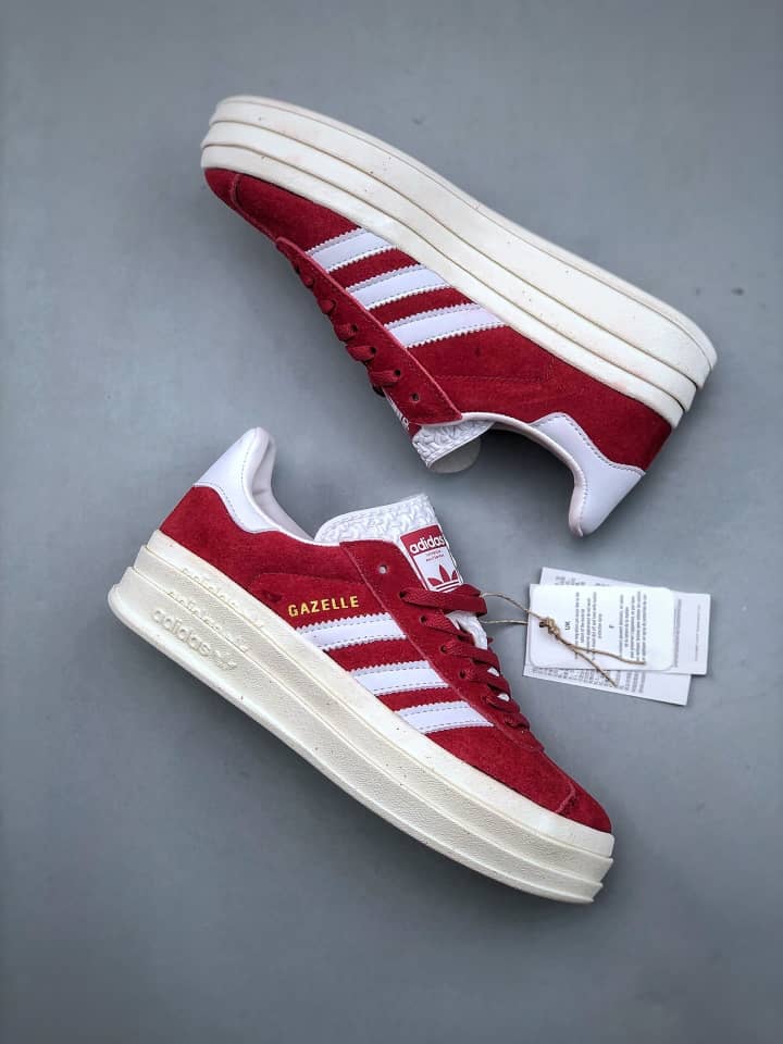 adidas Gazelle Bold Red Cloud White (Women's) - vstockx