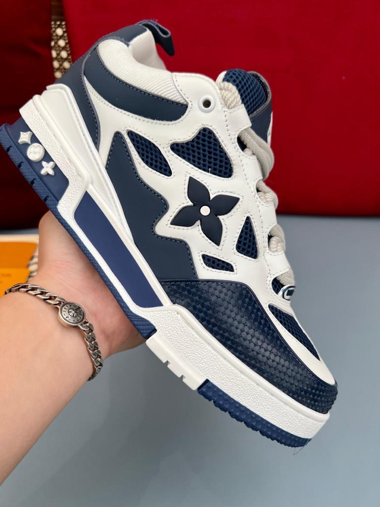 Louis Vuitton LV Skate Sneaker Marine White - vstockx