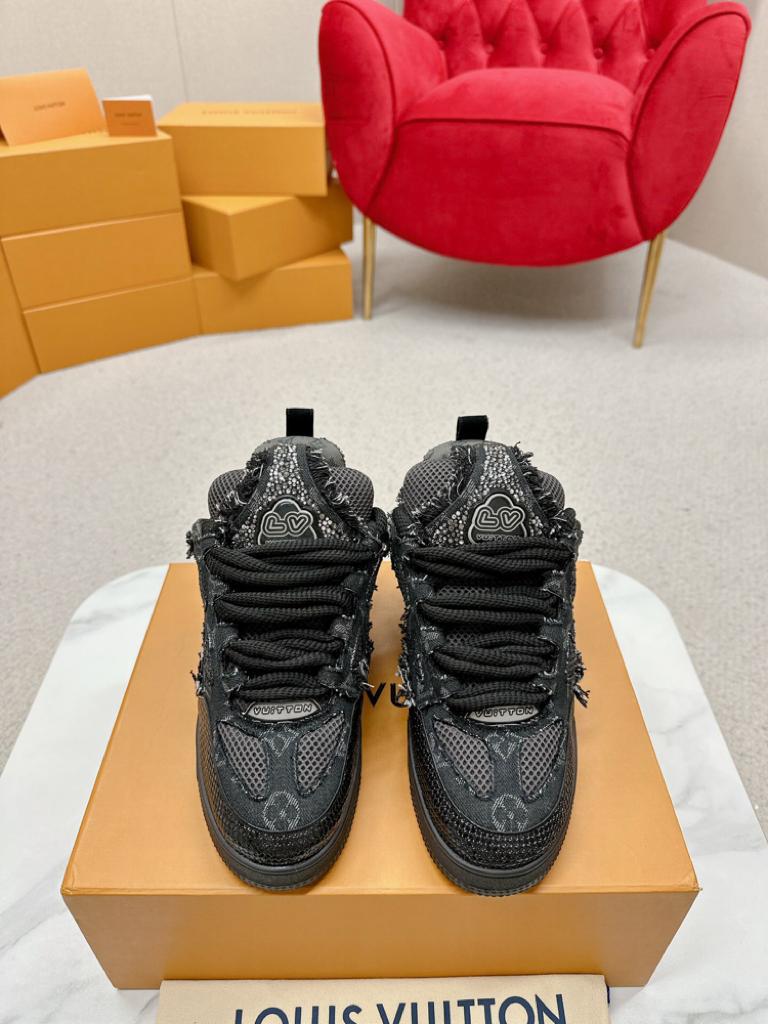 Louis Vuitton Skate Trainer Black Swarovski Monogran - vstockx