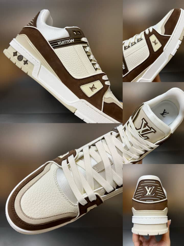 Louis Vuitton LV Trainer Sneaker Mocha - vstockx