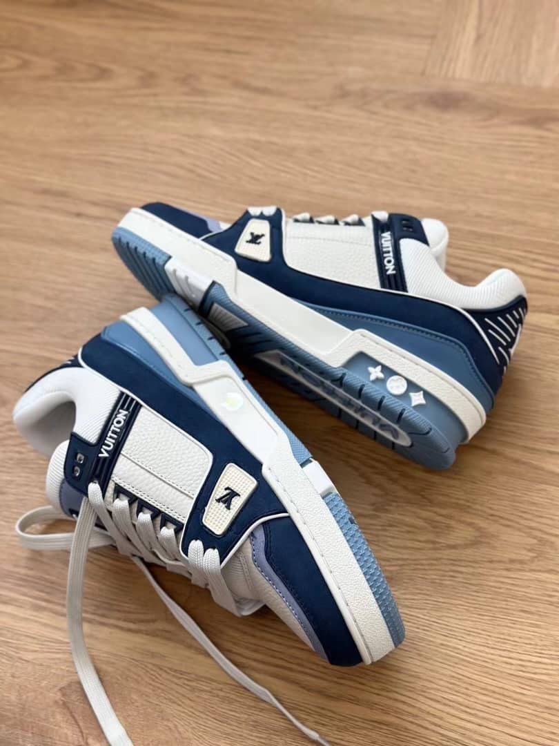 Louis Vuitton LV Trainer Sneaker Blue - vstockx