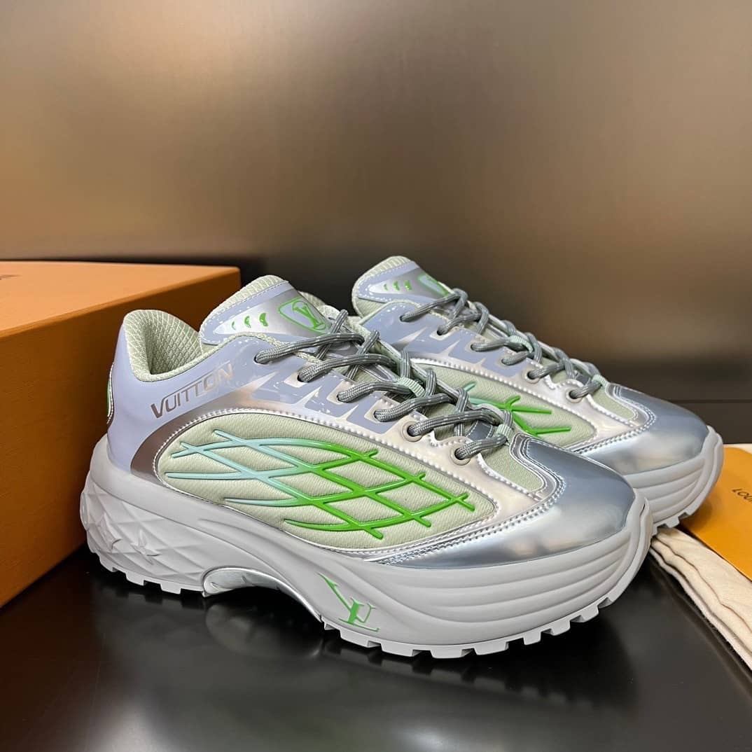 Louis Vuitton LV Discovery Lace Up Grey - vstockx