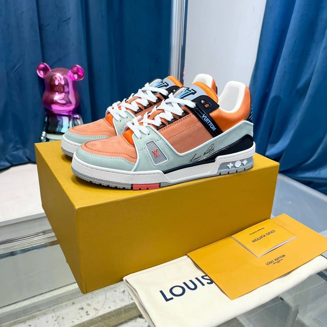 Louis Vuitton LV Trainer Sneaker Orange - vstockx