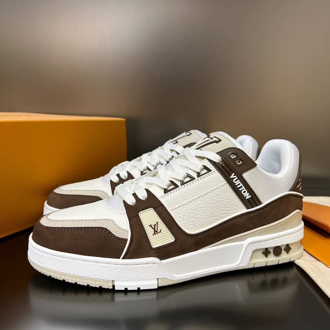 Louis Vuitton LV Trainer Sneaker Mocha - vstockx