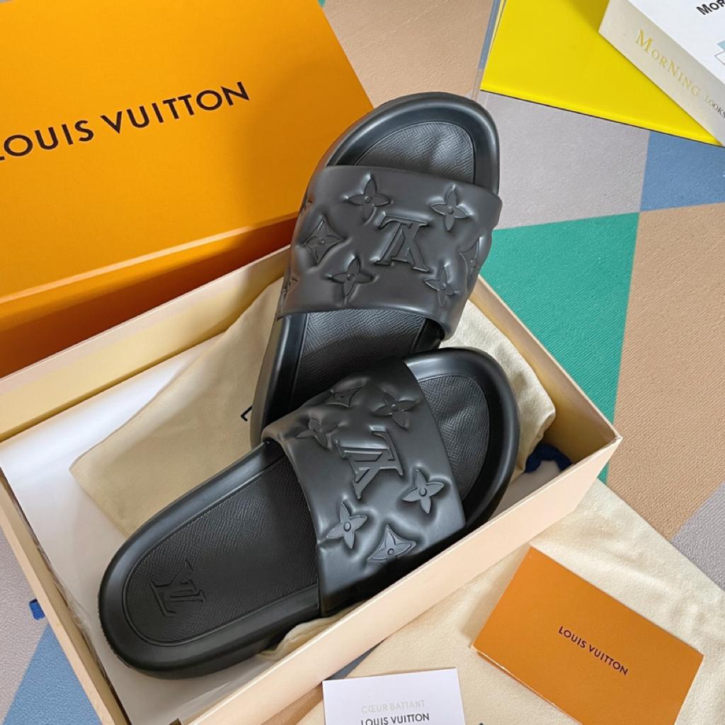 Louis Vuitton Waterfront Sandals Black - vstockx