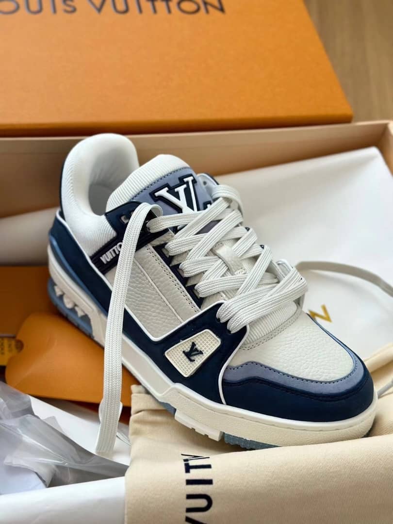 Louis Vuitton LV Trainer Sneaker Blue - vstockx
