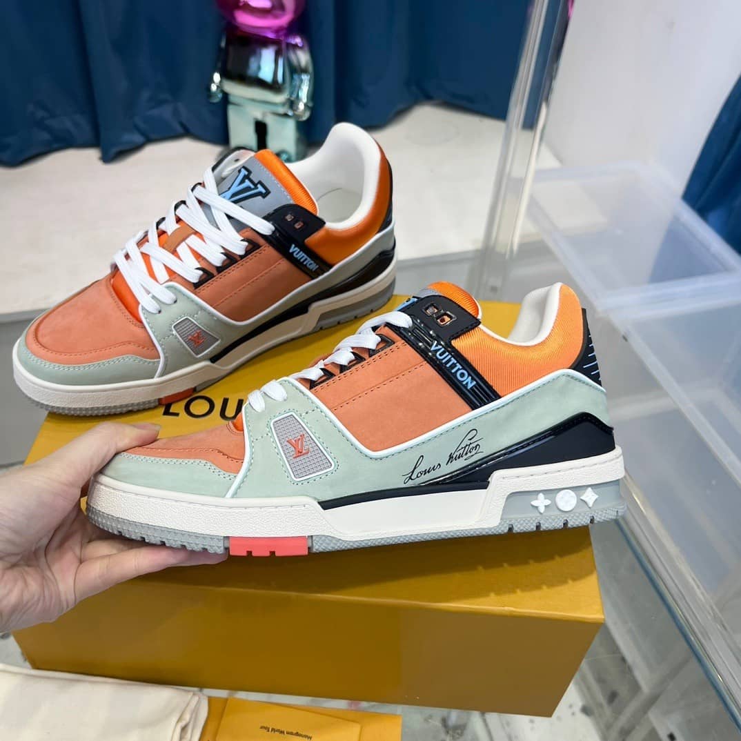Louis Vuitton LV Trainer Sneaker Orange - vstockx