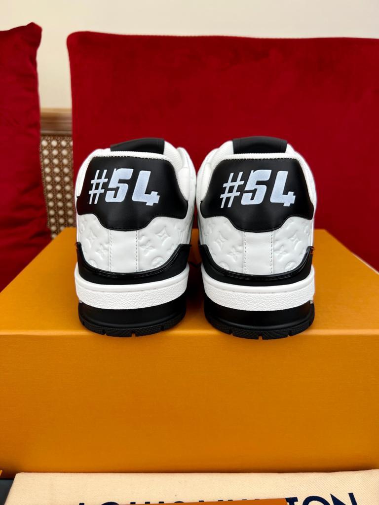 Louis Vuitton LV Trainer #54 Black White - vstockx