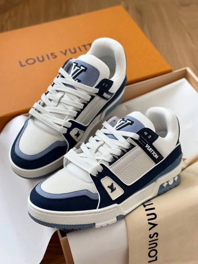 Louis Vuitton LV Trainer Sneaker Blue - vstockx