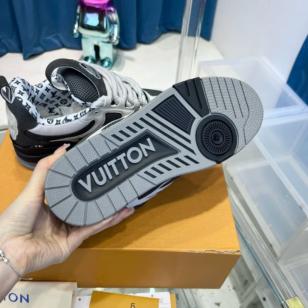 Louis Vuitton LV Skate Sneaker Grey White - vstockx