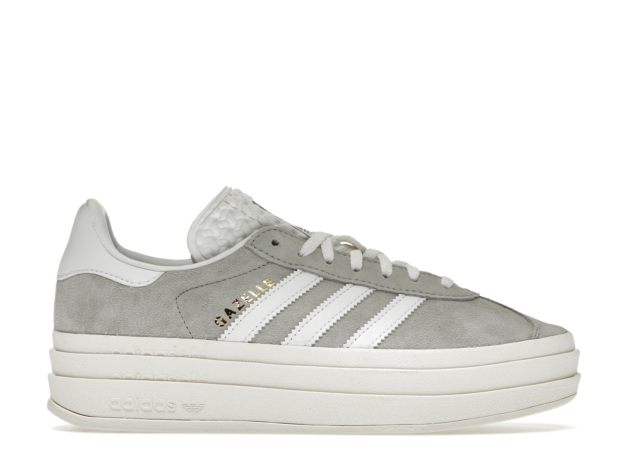 adidas Gazelle Bold Grey White (Women's) - vstockx