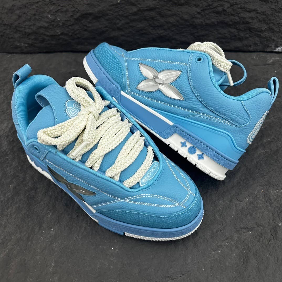 Louis Vuitton LV Skate Sneaker Blue - vstockx