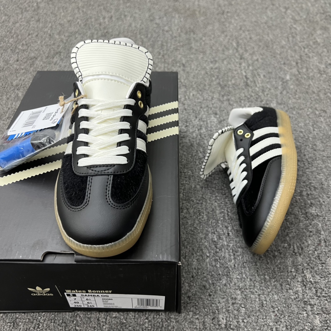 adidas Samba Pony Tonal Wales Bonner Core Black - vstockx