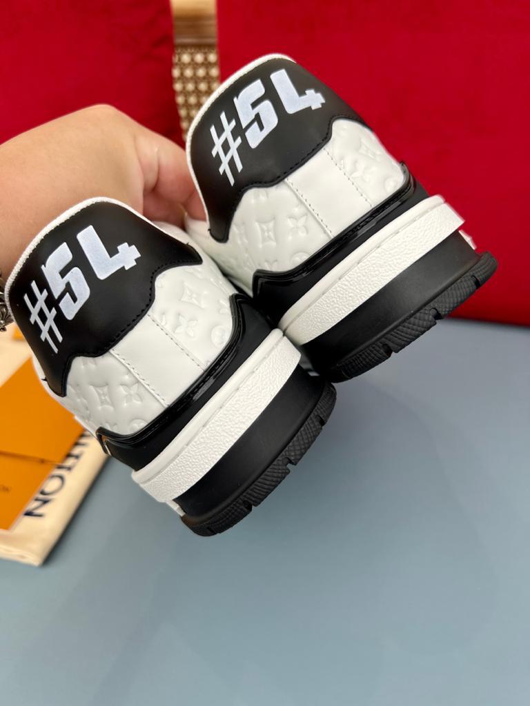 Louis Vuitton LV Trainer #54 Black White - vstockx