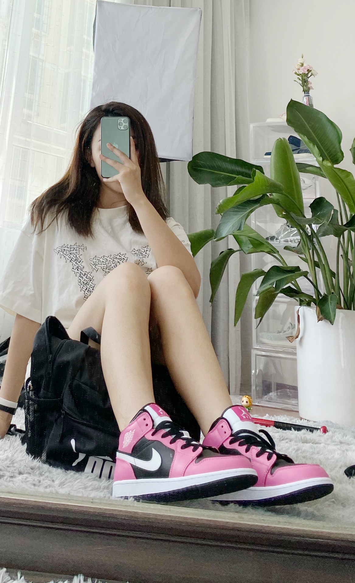 Jordan 1 Mid Pinksicle (GS) - vstockx