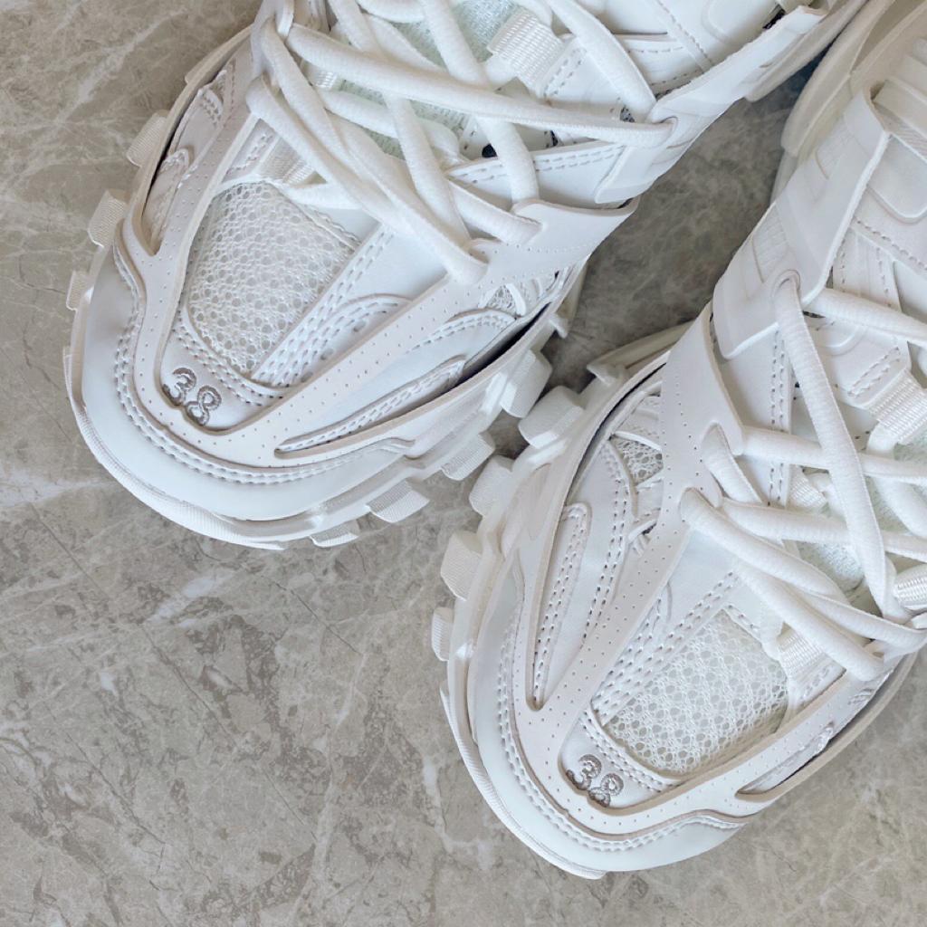Balenciaga Track Mule White - vstockx