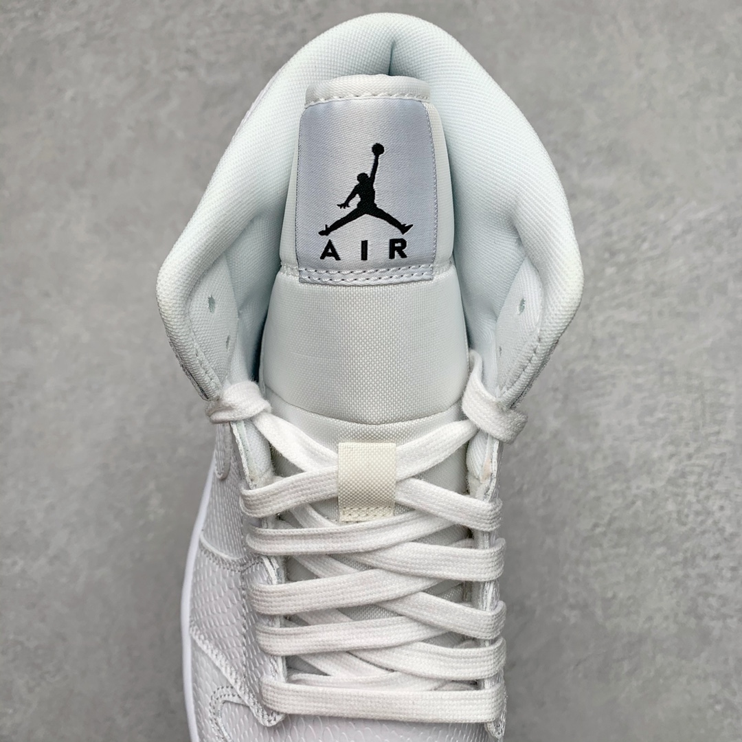 Jordan 1 Mid Triple White - vstockx