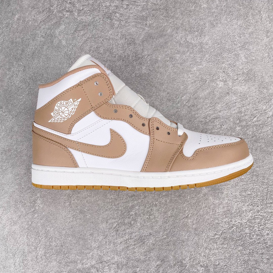Jordan 1 Mid Tan Gum - vstockx