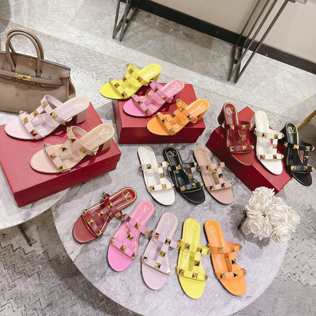 VALENTINO GARAVANI ROMAN STUD HEEL 6CM WOMEN 8 - vstockx