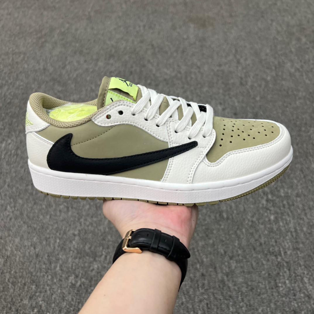 Jordan 1 Retro Low Golf Travis Scott Neutral Olive - vstockx