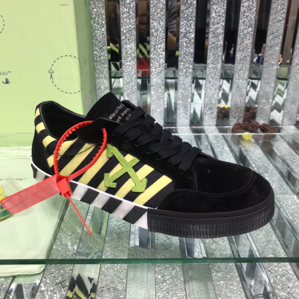 OFF-WHITE Vulc Low Black Yellow Green - vstockx
