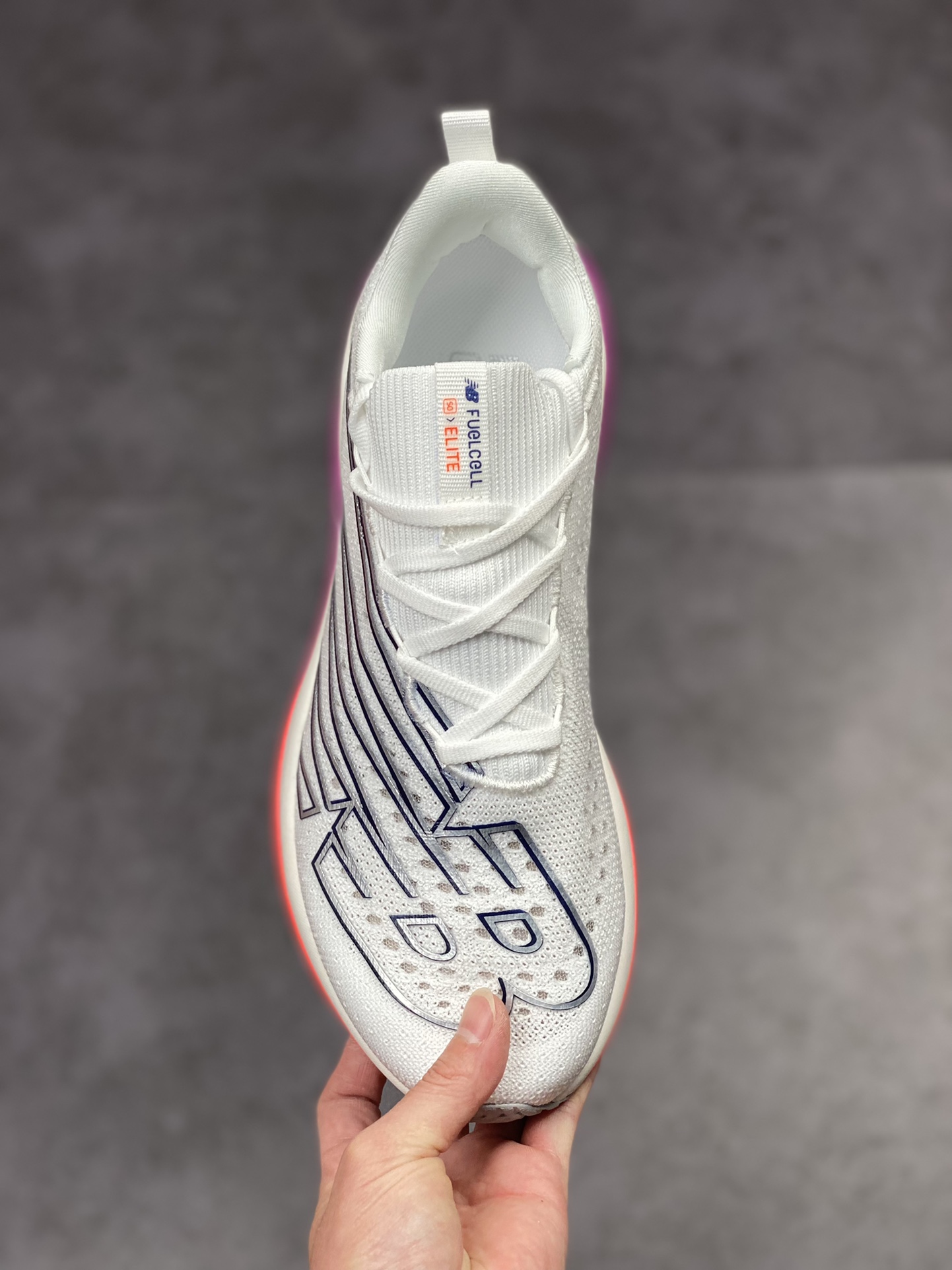 New Balance FuelCell SC Elite V3 White Victory Blue - vstockx