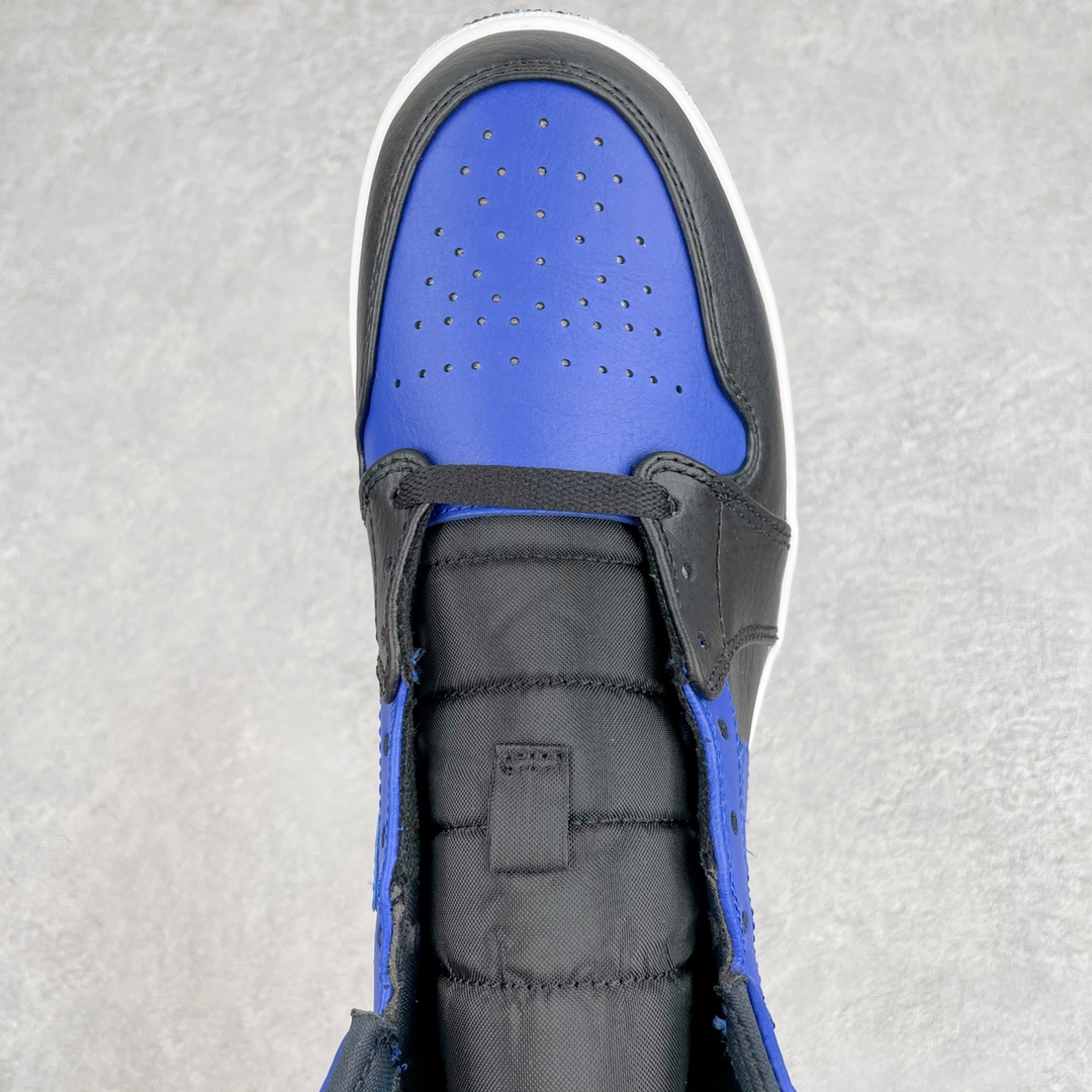 Jordan 1 Mid Hyper Royal Tumbled Leather - vstockx