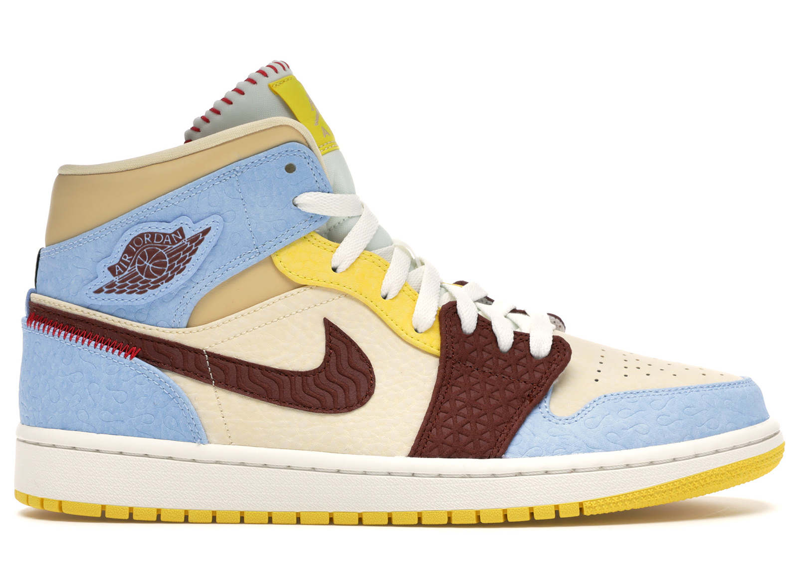 Jordan 1 Mid SE Fearless Maison Chateau Rouge - vstockx