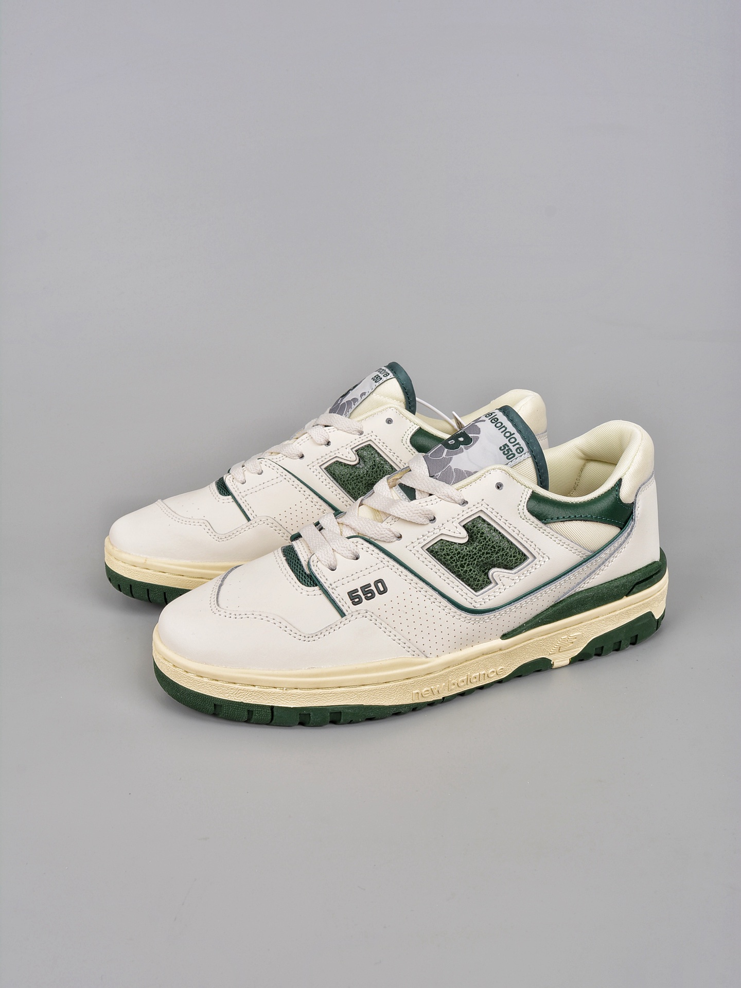 New Balance 550 Aime Leon Dore White Green - vstockx