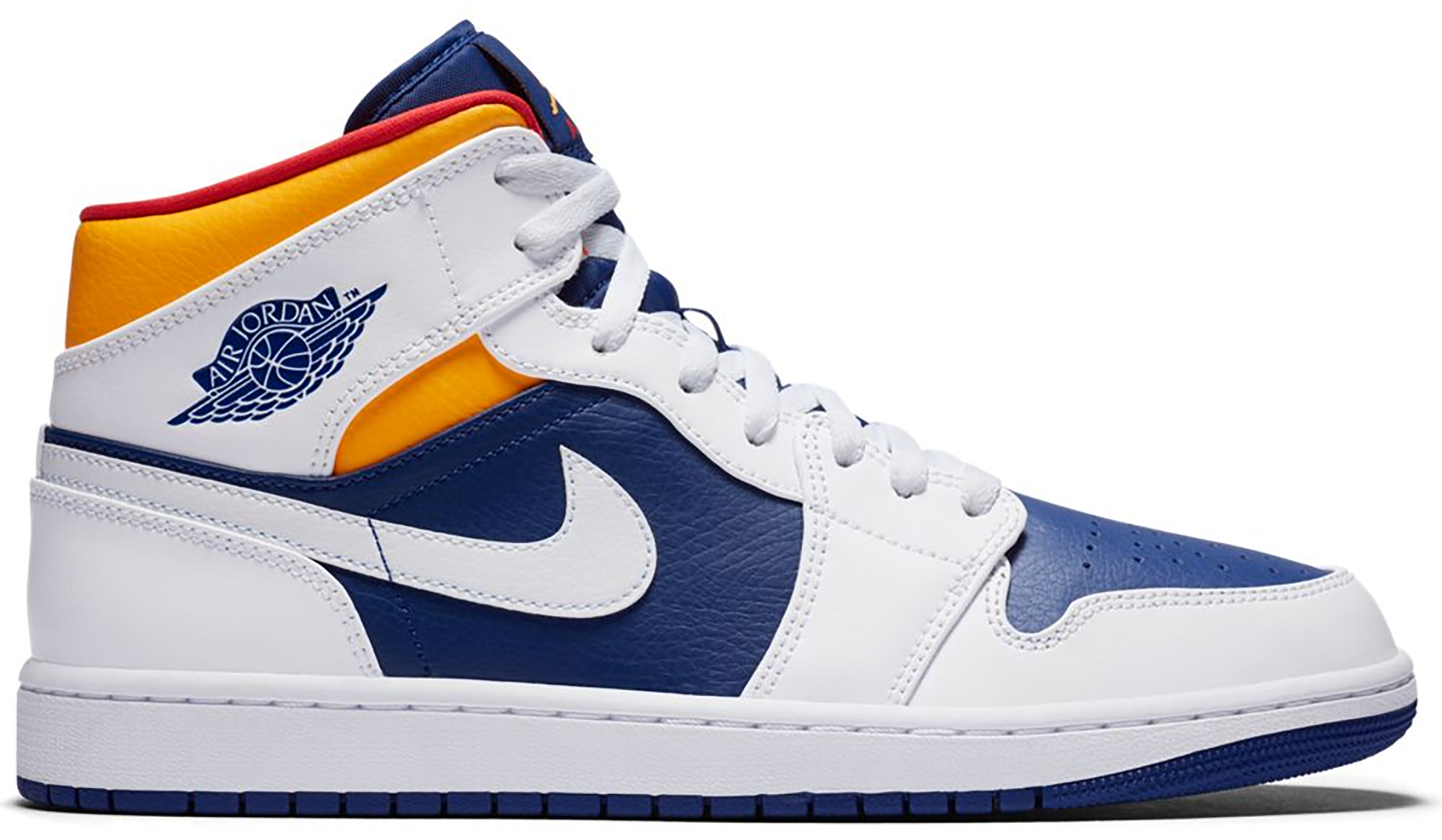 Jordan 1 Mid Royal Blue Laser Yellow - vstockx