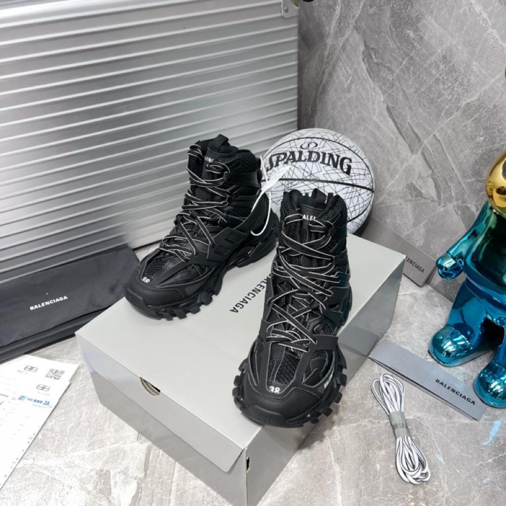 Balenciaga Track Hike Black Black White - vstockx