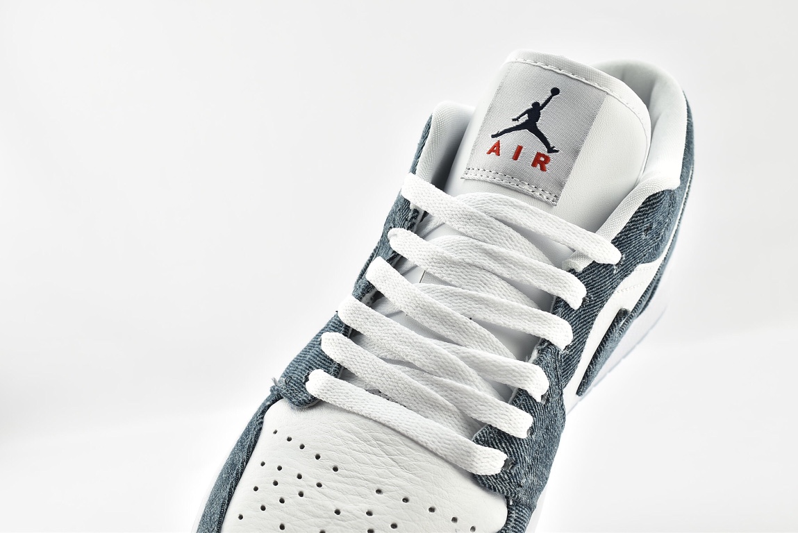 Jordan 1 Retro Low Canvas White Denim (W) - vstockx