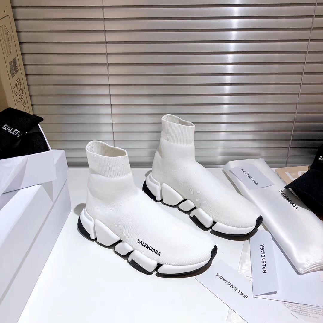 Balenciaga Speed 2.0 White Black - vstockx