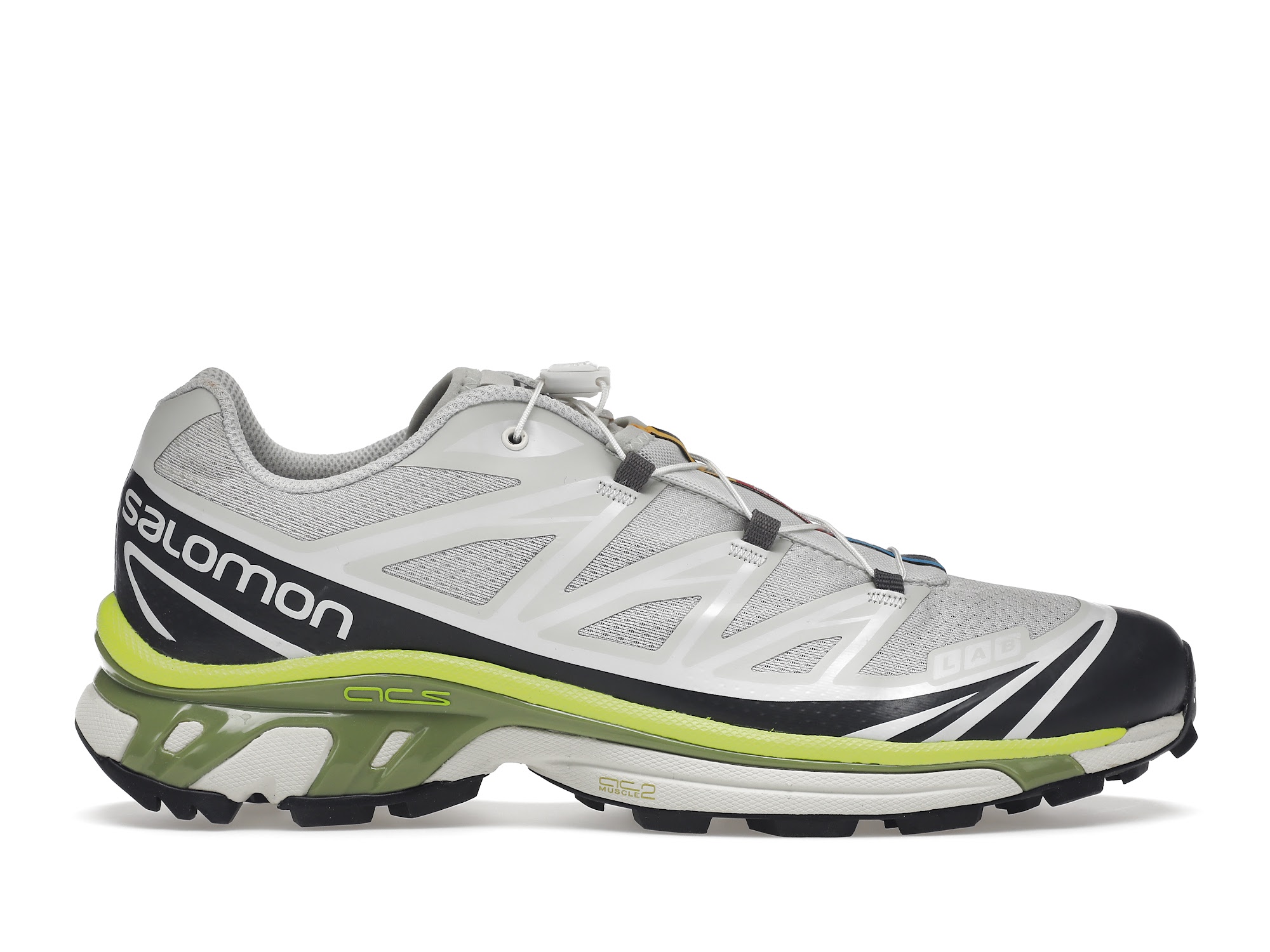 Salomon XT-6 Lunar Rock Magnet Lime - vstockx