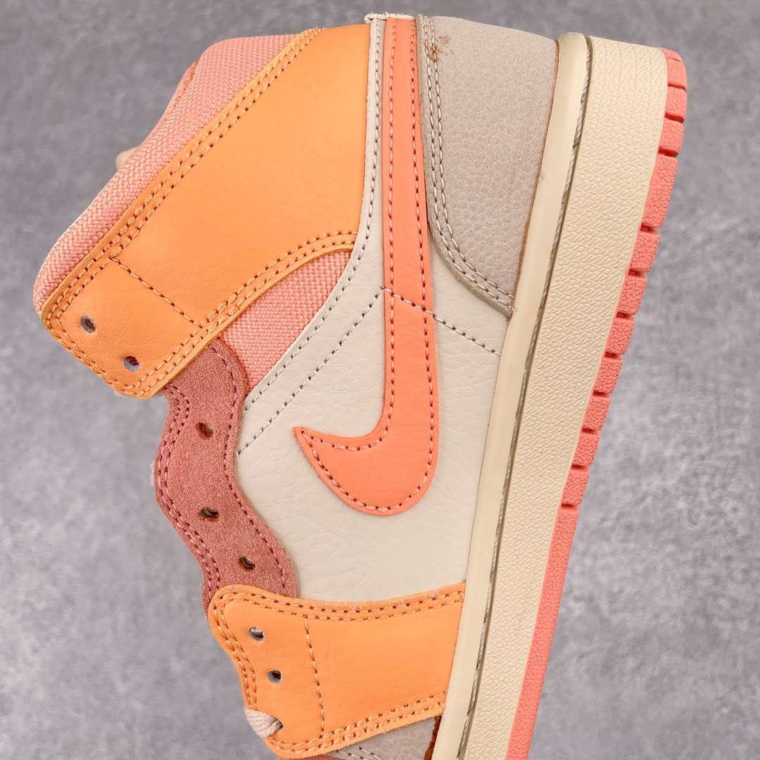 Jordan 1 Mid Apricot Orange - vstockx